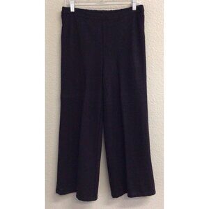 H by Halston Women’s Pants Black Size 10P Petite Pull-On Knit Elastic Waist